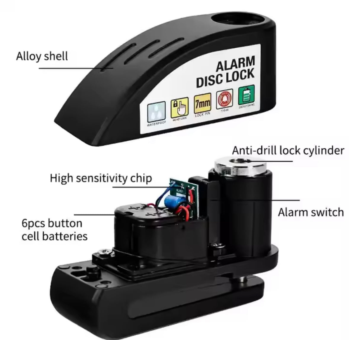 Tide Alarm Disc Lock
